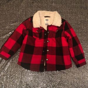 Red and Black Plaid Toddler Jacket!